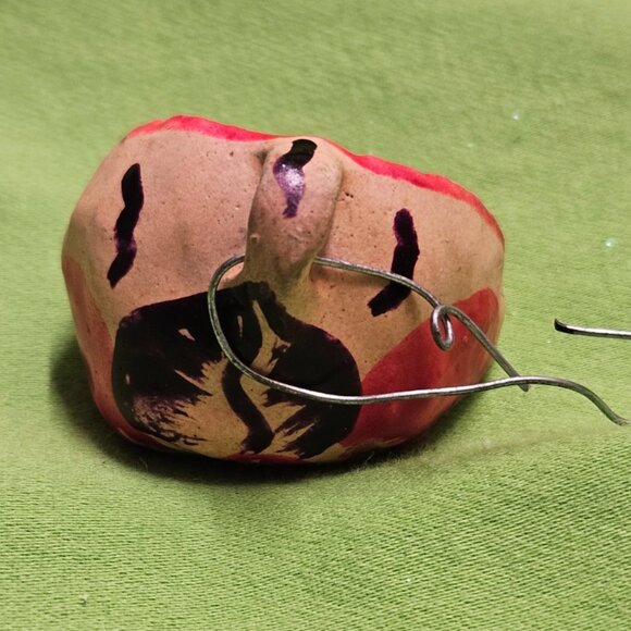 Mini Nativity Manger Scene Clay Hand-Painted Peru Folk Art Ornament - Picture 3 of 8